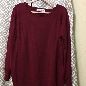 Kiki la rue butter sweater in maroon. Size M/L